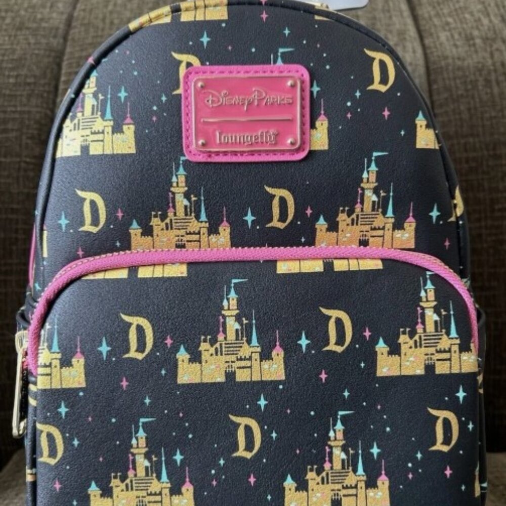 NWT Disney Parks Loungefly Disneyland Castle Mini Backpack